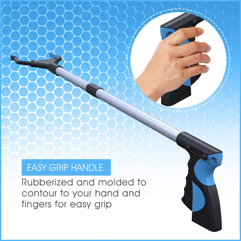 Grabber Tool Wide Jaw Foldable Steel Cable with 96 Grip Points for Firm Grip Rotating Precision Jaw Grabber Reacher Tool Seniors
