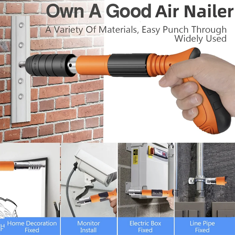 Woodworking and decoration integrated air nailer