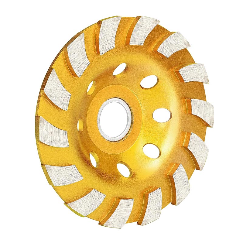 4/ 4.5/ 5 Inch Concrete Grinding Wheel Heavy Duty Turbo Row Diamond Cup Grinding Wheel Angle Grinder Disc