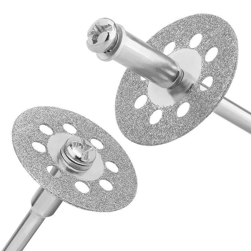 545 Diamond Cutting Wheel (22mm) 25pcs with 402 Mandrel (3mm) 5pcs and Screwdriver for Rotary Tool